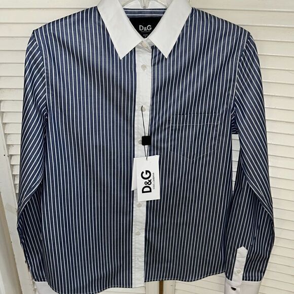 Chic Polished Dolce & Gabbana ‘Easy’ 🇫🇷 French Cuffs. 💯 Cotton look 👀 Sharp - Picture 3 of 17